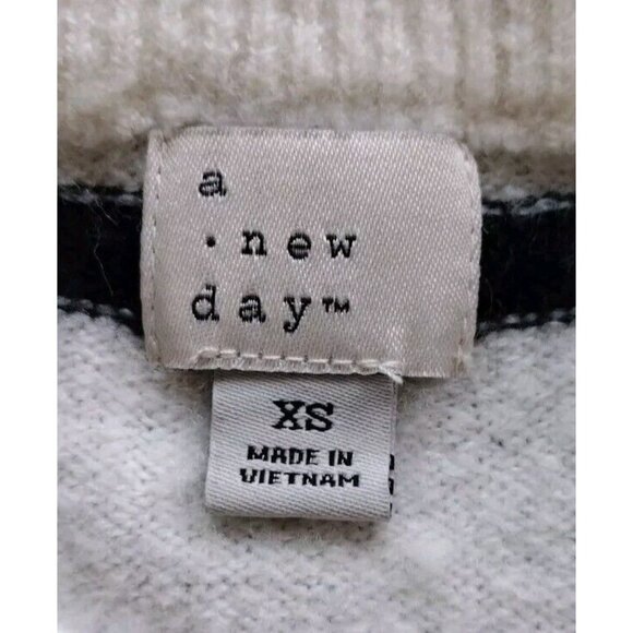 A New Day Sweater XS Striped Long Sleeve Casual - Picture 8 of 11